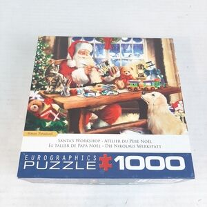 🔥Read Description 1st Eurographics Santa's Workshop 1000 Pc Jigsaw Puzzle
